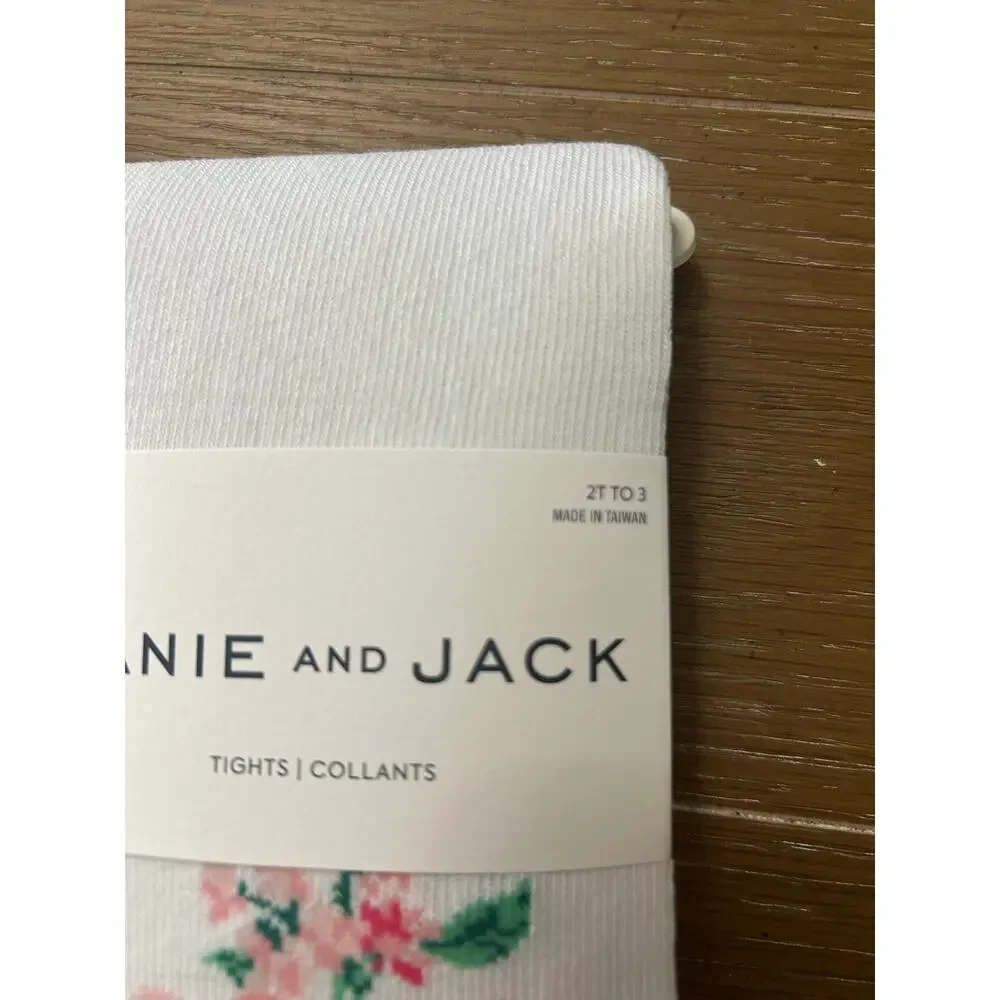 NWT Janie and Jack floral tights 2T to 3